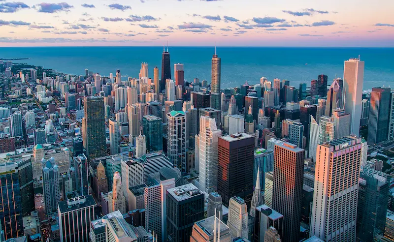 Vista de Chicago, Illinois